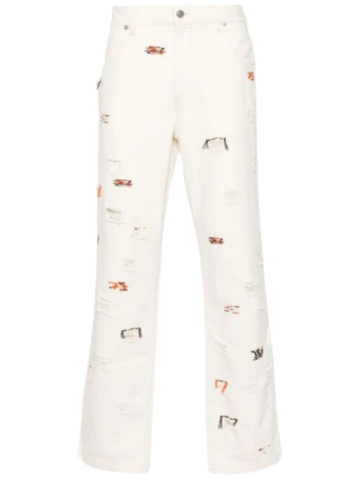 Isabel Marant Pants Juro Allover Print Ecru-AL Capone Premium