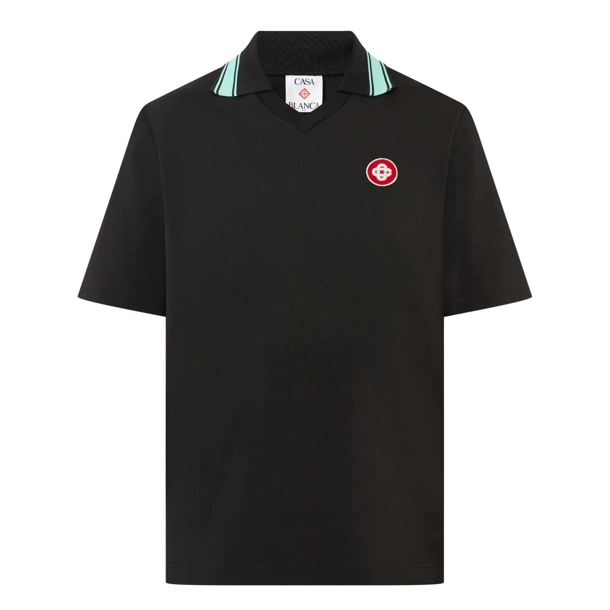 Casablanca Golfer Pique Logo Black-AL Capone Premium