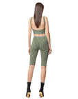 Gcds Shorts Matilda Monogram Cyclist Military Green