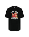 Aape T-Shirt Apes And The Planet Earth Black