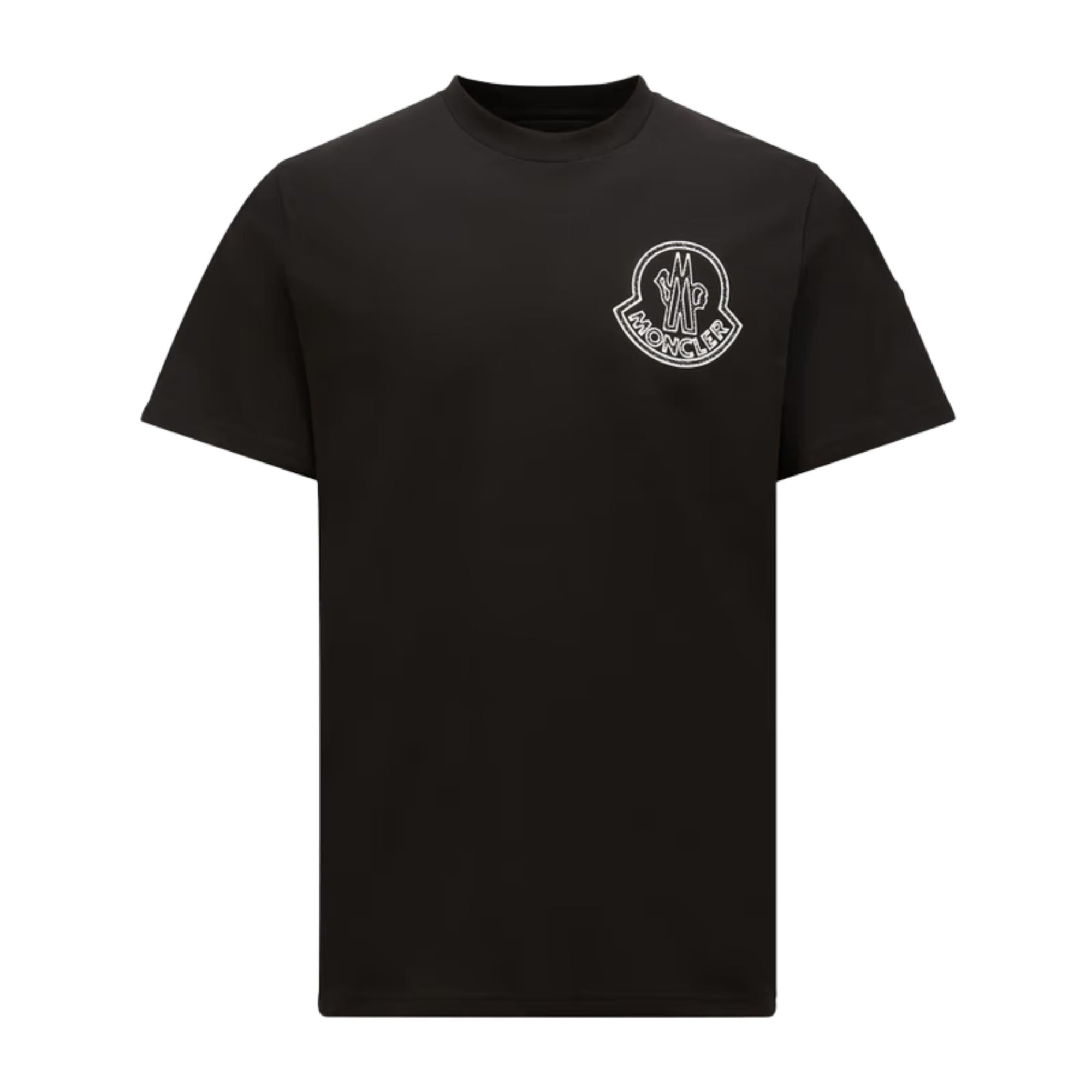 Moncler T-Shirt Logo Black-White-AL Capone Premium