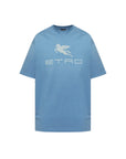 Etro T-Shirt Logo Powder Blue-AL Capone Premium