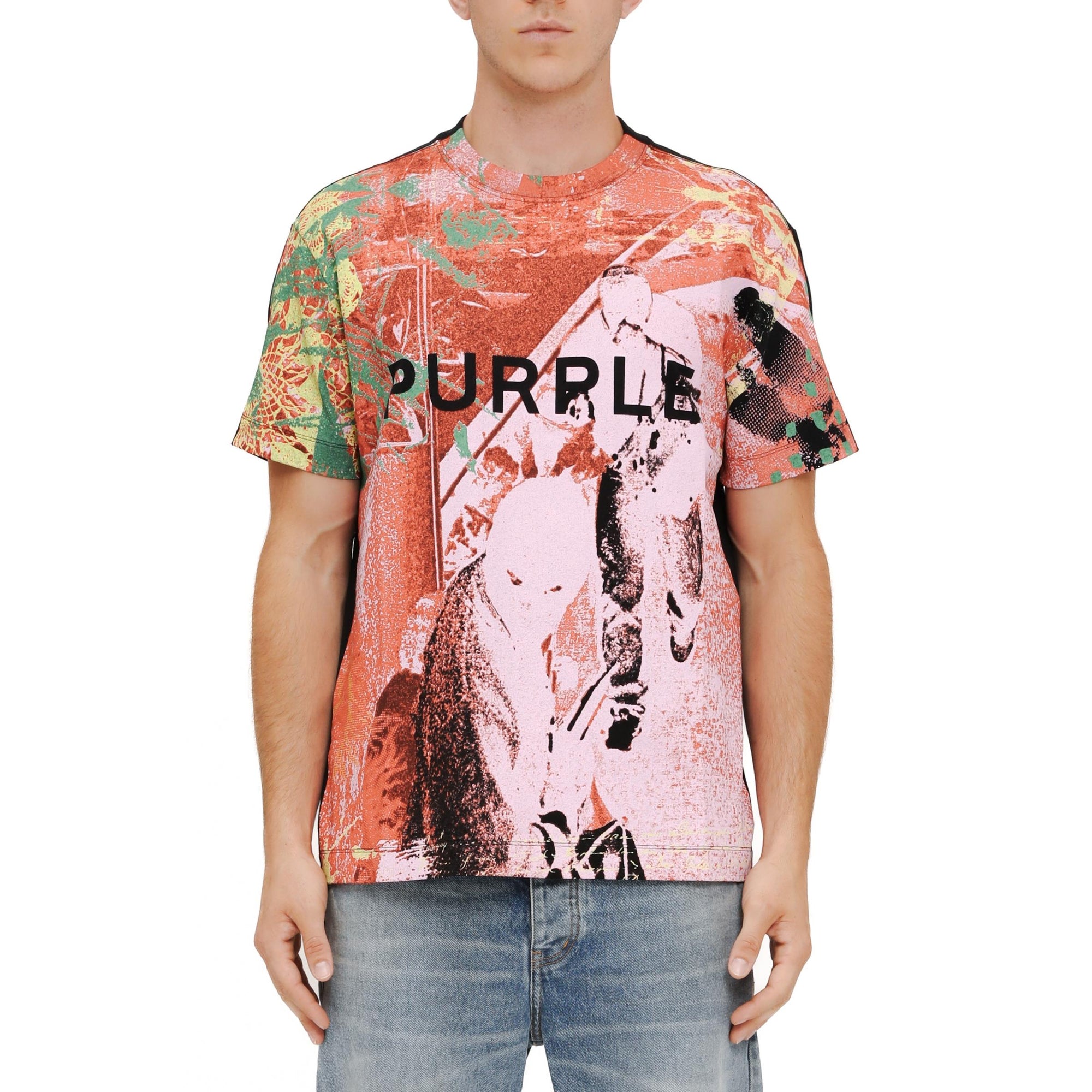 Purple T-Shirt Upper Cut Black-AL Capone Premium