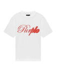 Purple T-Shirt Logo White