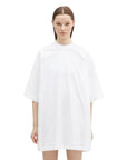 Vetements T-Shirt Embroidered Logo Oversized White-AL Capone Premium