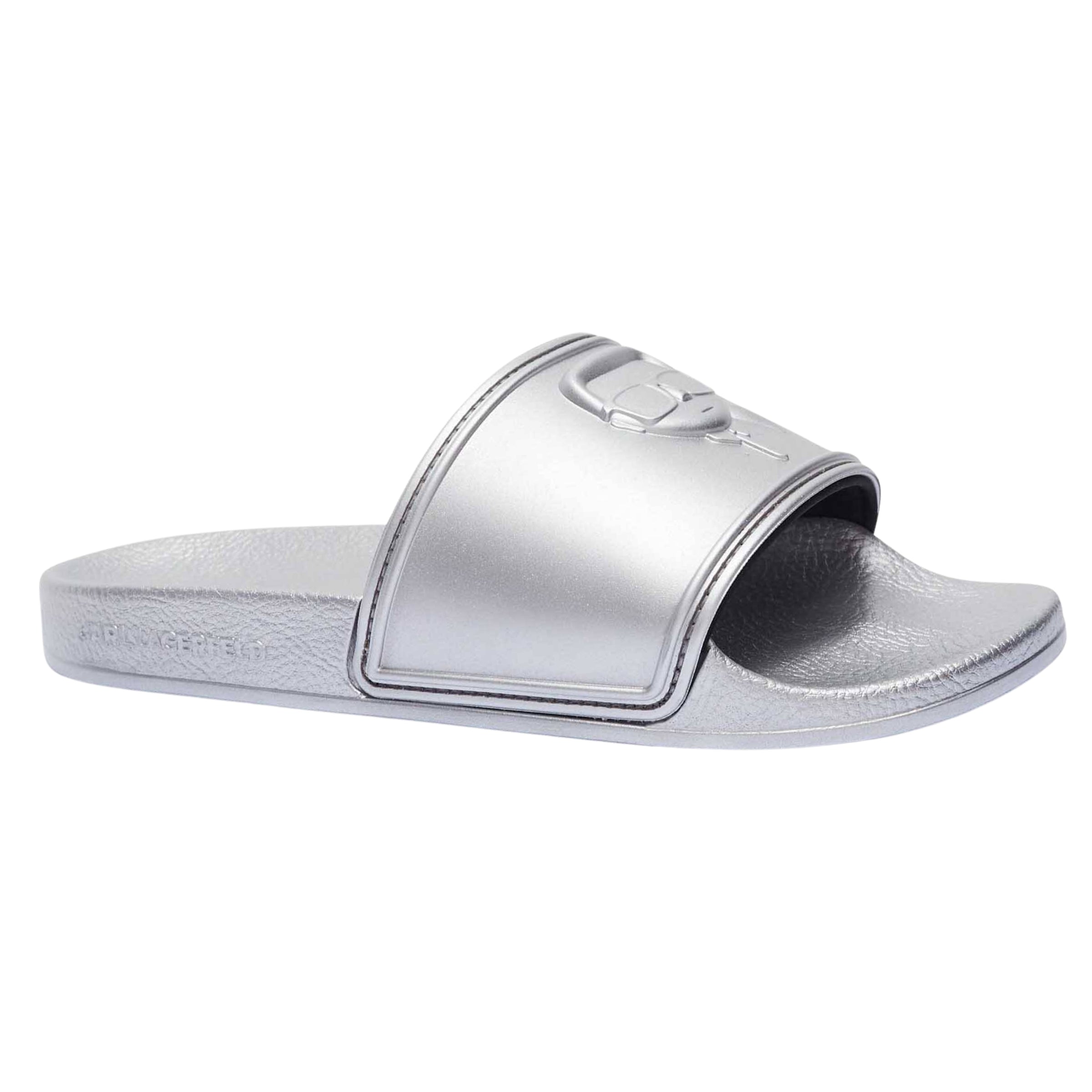 Karl Lagerfeld Slide Ladies Kondo NFT Relief Silver – AL