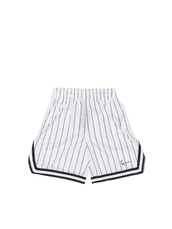 Karl Kani Shorts Pinstripe Mesh White-AL Capone Premium