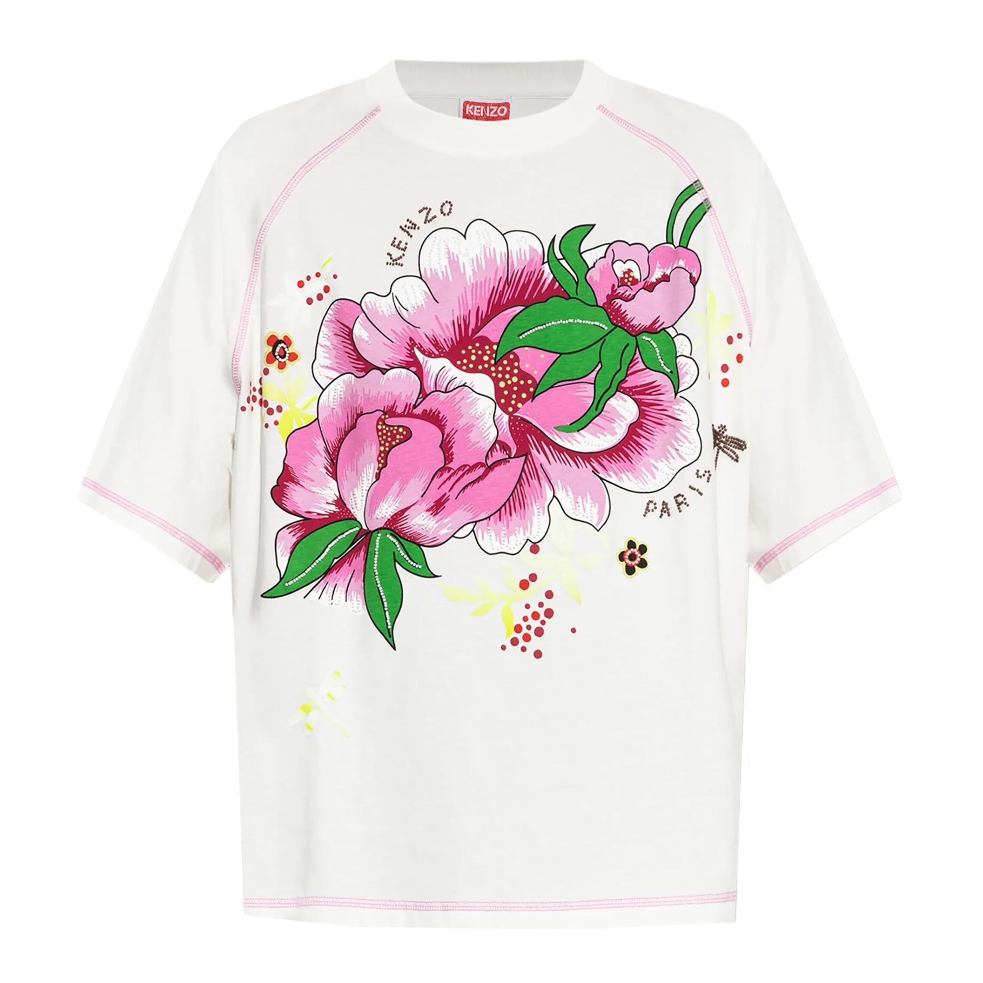 Kenzo T-Shirt Ladies Flower Off-White-AL Capone Premium