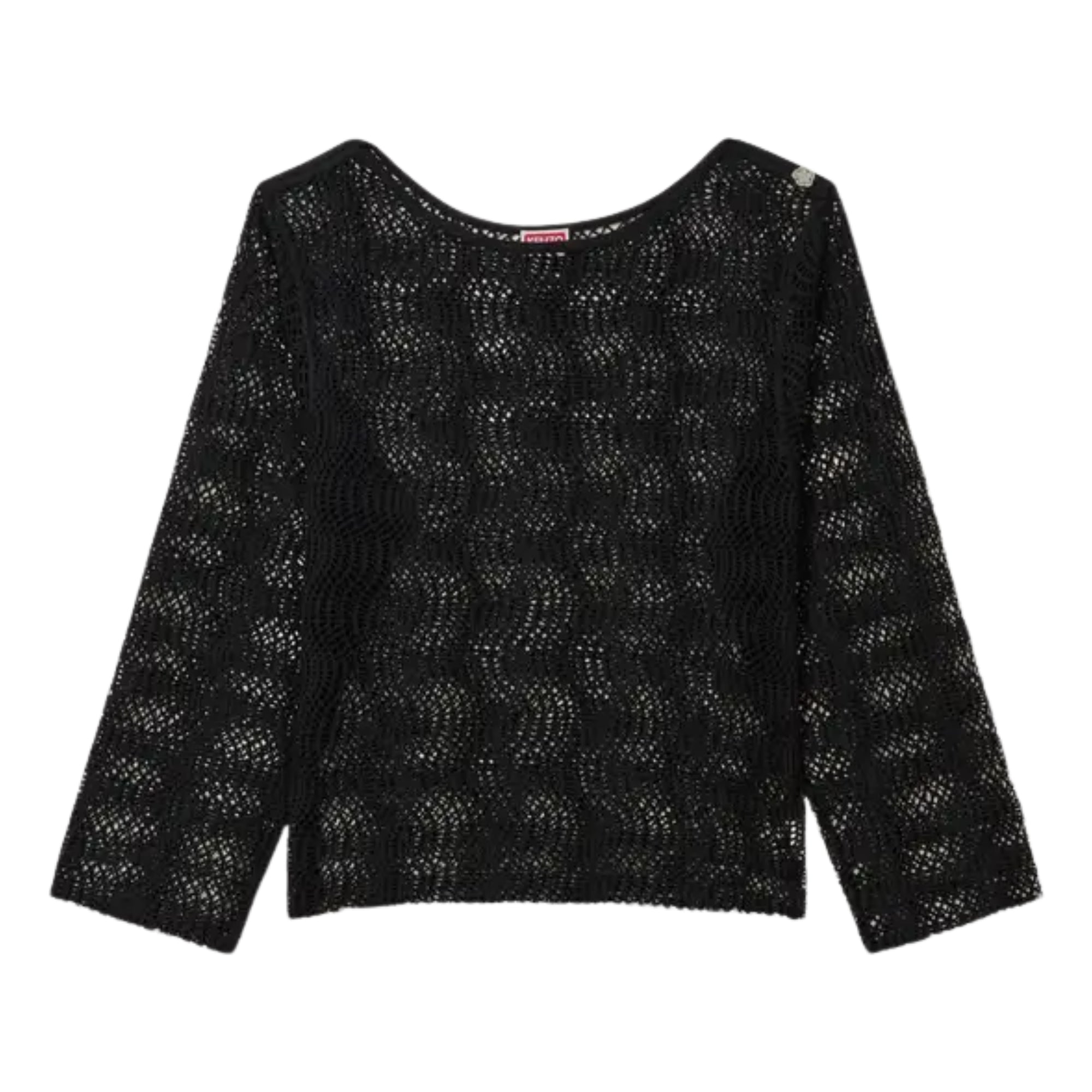 Kenzo Crew Ladies Knit Net Black-AL Capone Premium