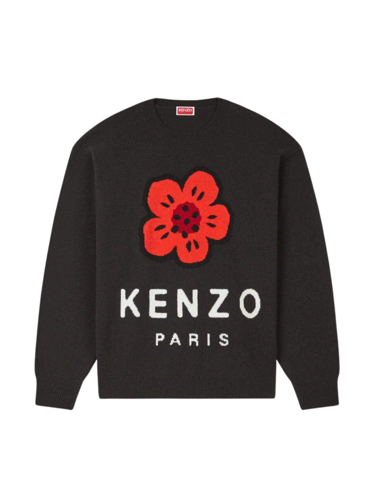 Kenzo Sweater Boke Flower Logo Black-AL Capone Premium