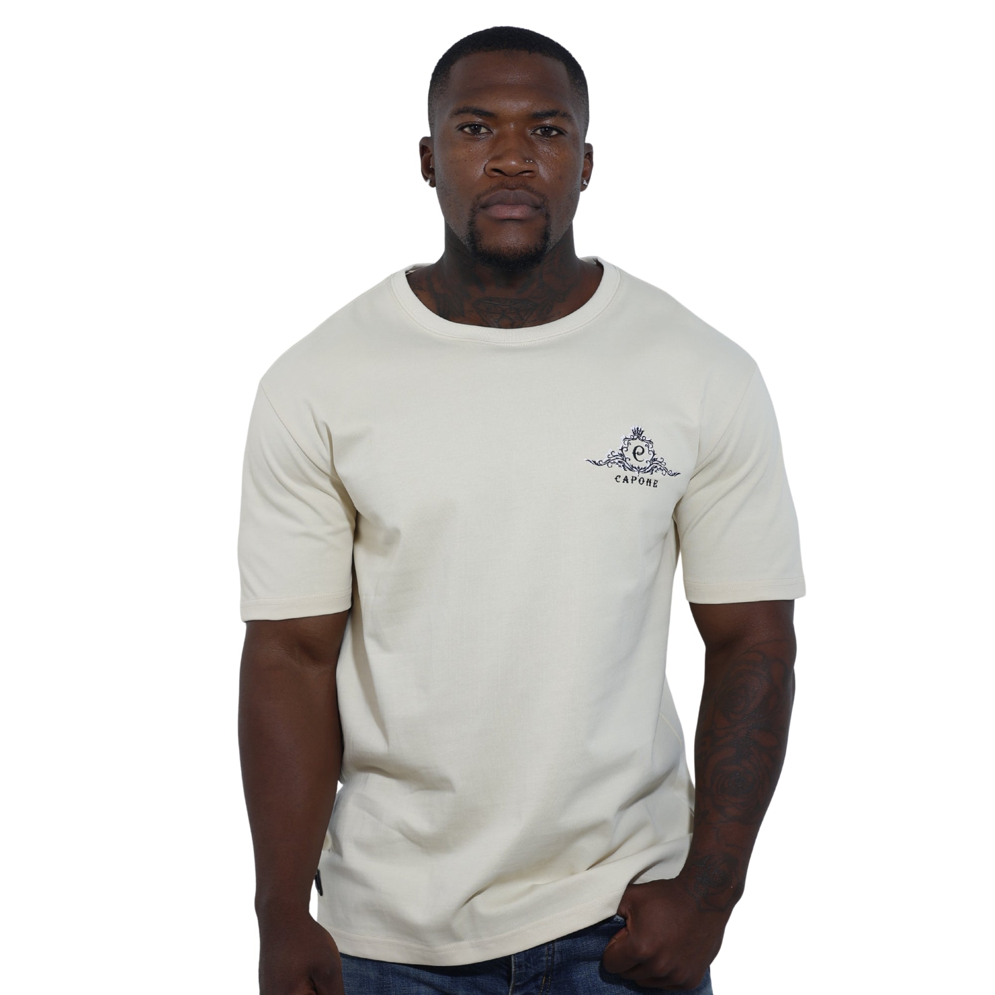 Capone T-Shirt Monaco Legacy Beige-AL Capone Premium