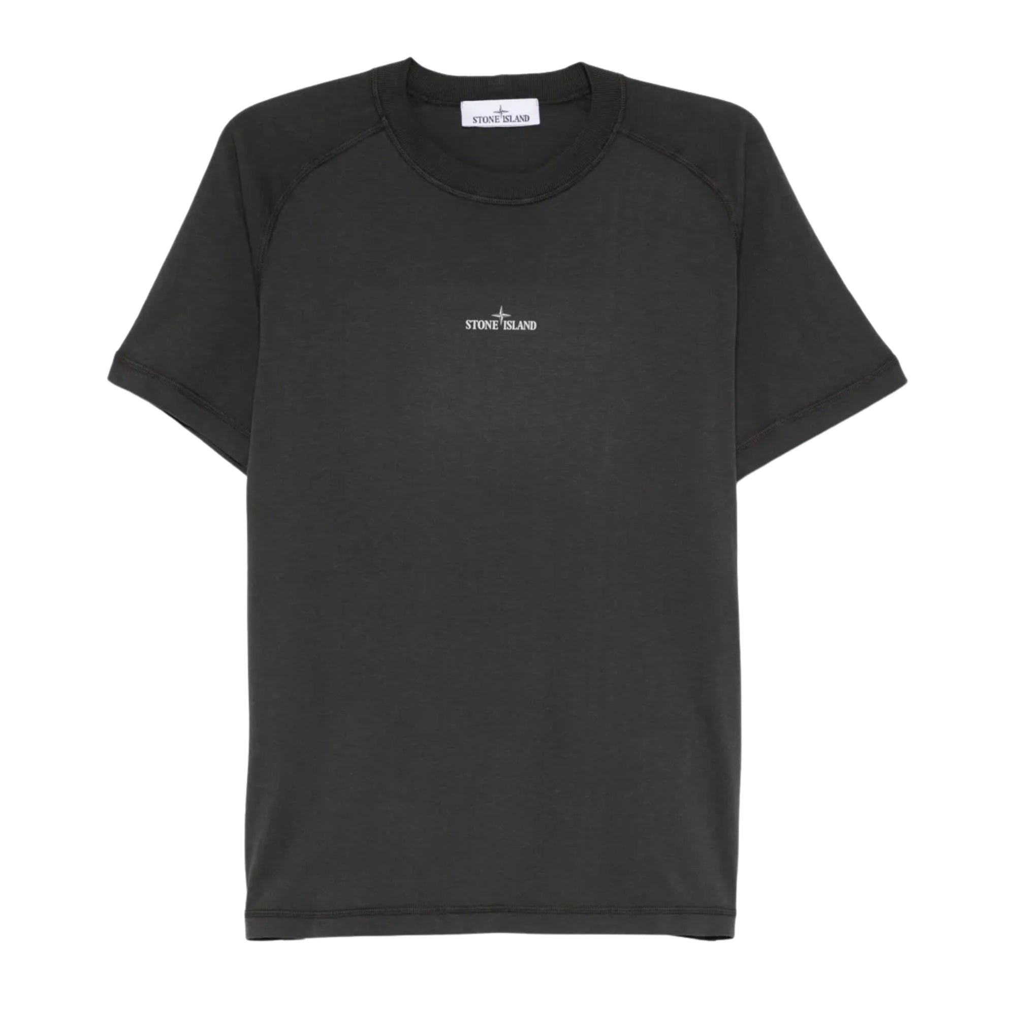 Stone Island T-Shirt Logo Charcoal-AL Capone Premium