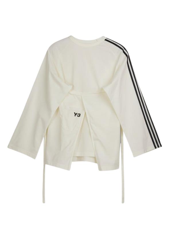 Y-3 Ladies T-Shirt L/S Closure Off-White-AL Capone Premium