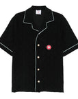 Casablanca Shirt Monogram Jacquard Towelling Black