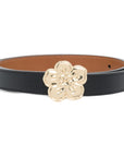 Kenzo Belt Flower Buckle Gold-Black-AL Capone Premium