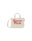 Kenzo Bag Tote Logo Ecru-Red