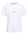 Msgm T-Shirt Small Logo White-Black