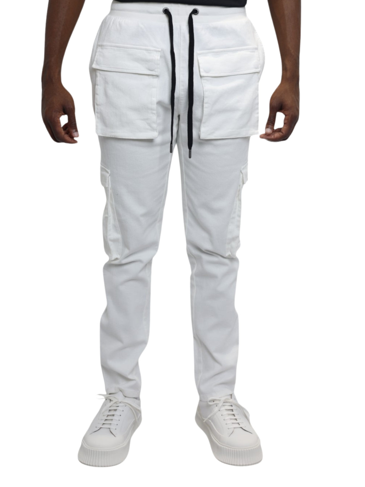 Capone Cargo Pants Relaxed White-AL Capone Premium