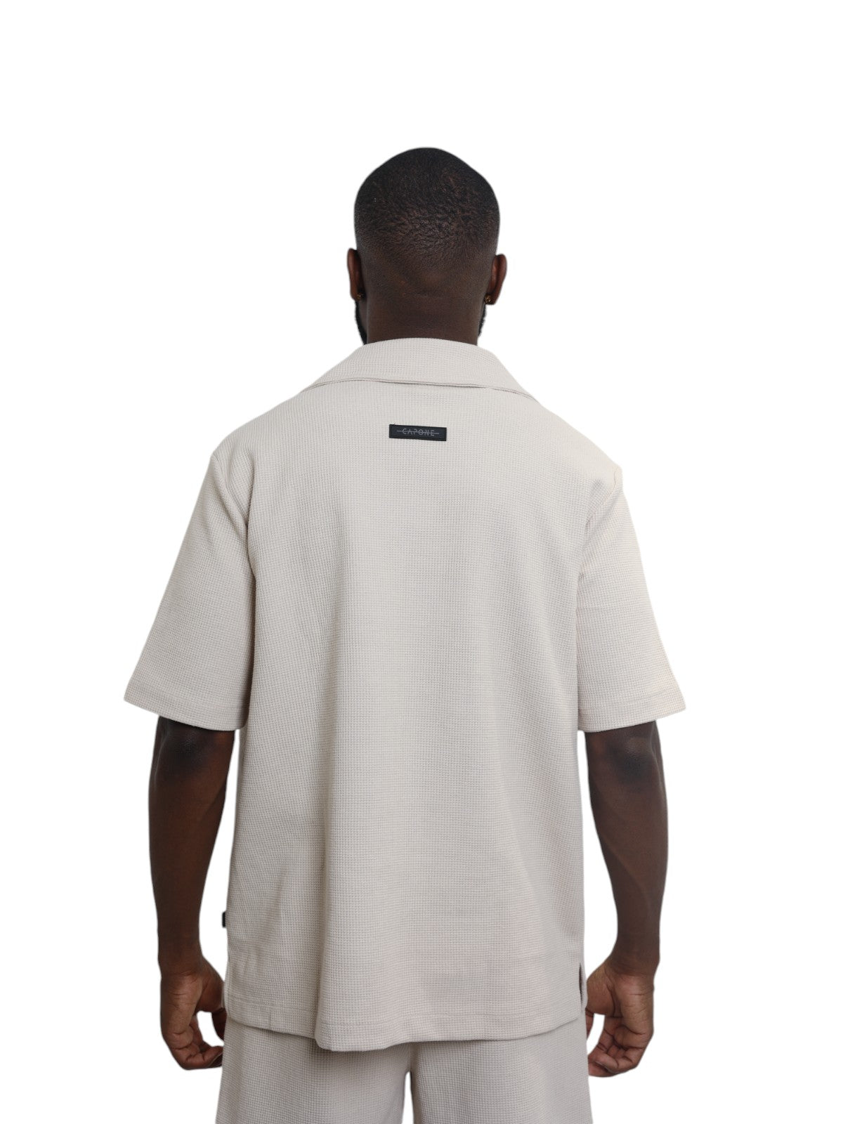 Capone Shirt Textured Basic Oatmeal-AL Capone Premium