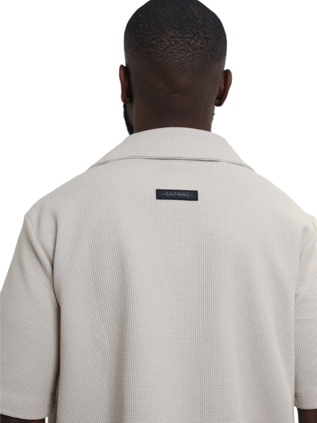 Capone Shirt Textured Basic Oatmeal-AL Capone Premium