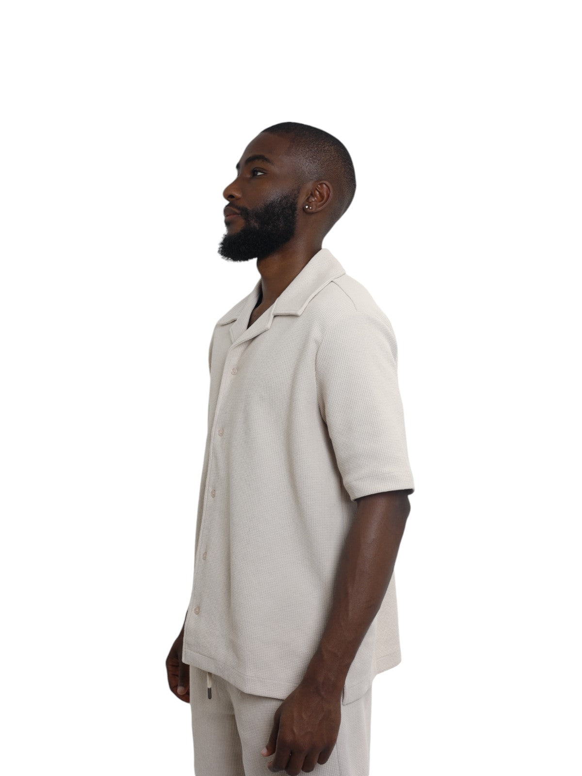 Capone Shirt Textured Basic Oatmeal-AL Capone Premium