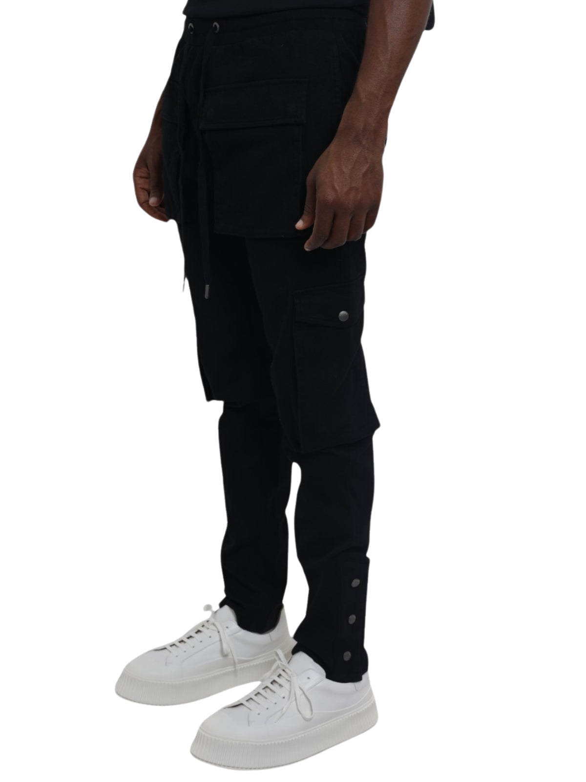 Capone Cargo Pants Relaxed Black-AL Capone Premium