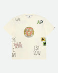 Aape T-Shirt Allover Print Logo Ivory-AL Capone Premium
