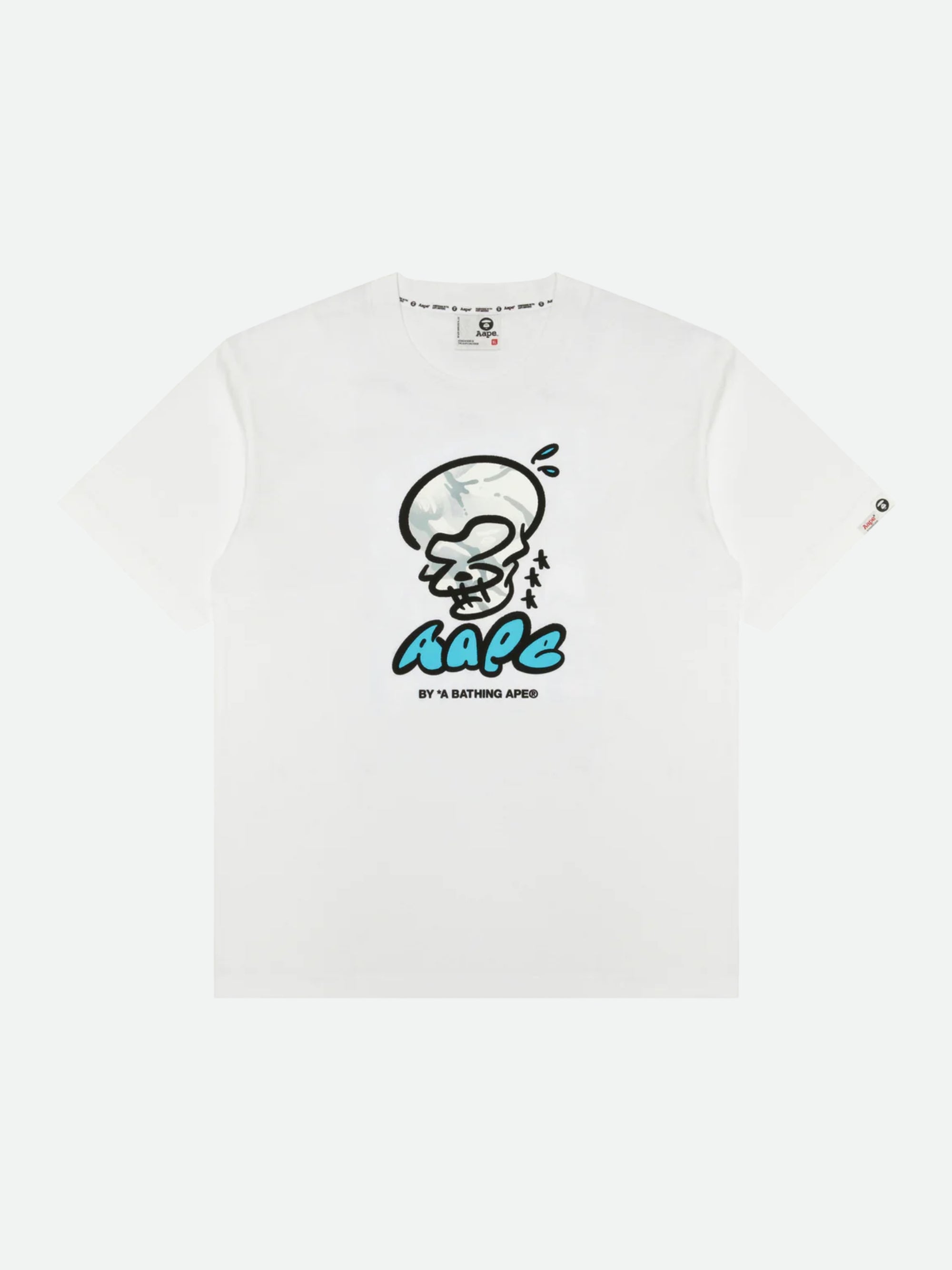 Aape T-Shirt Centre Print White-AL Capone Premium