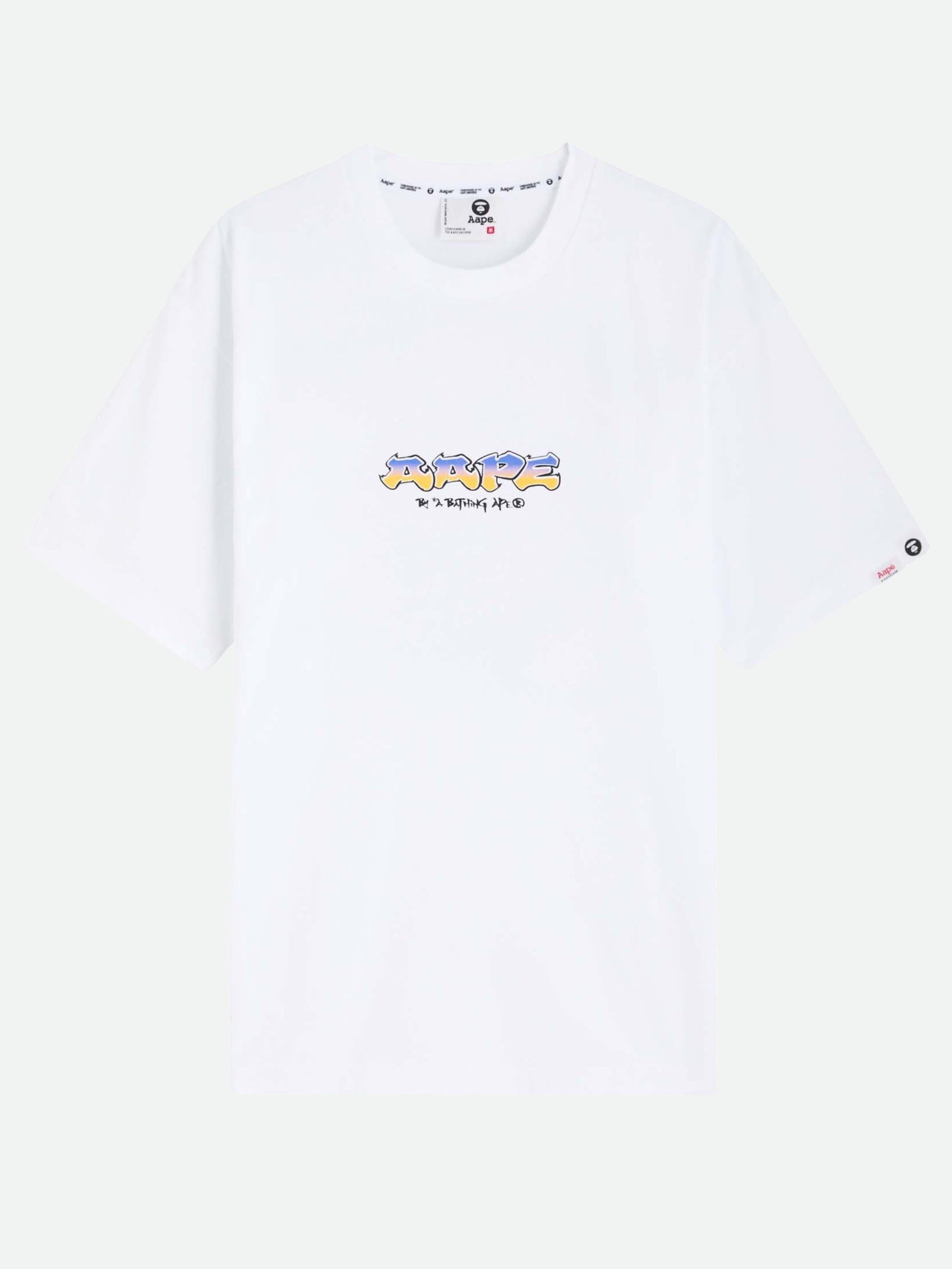 Aape T-Shirt Logo White-AL Capone Premium