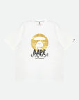 Aape T-Shirt Universe Logo White-AL Capone Premium