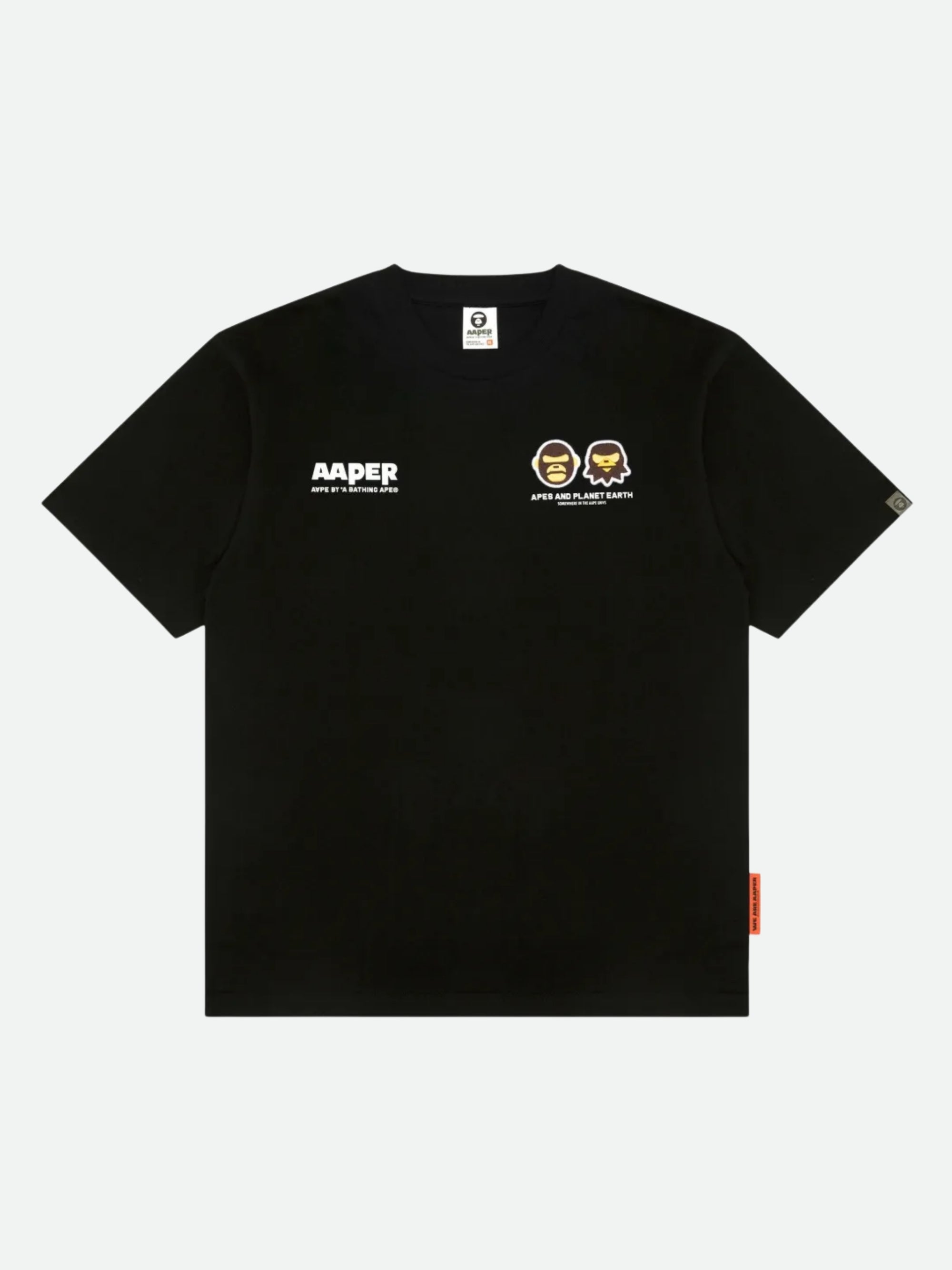 Aape T-Shirt Aaper Logo Black-AL Capone Premium