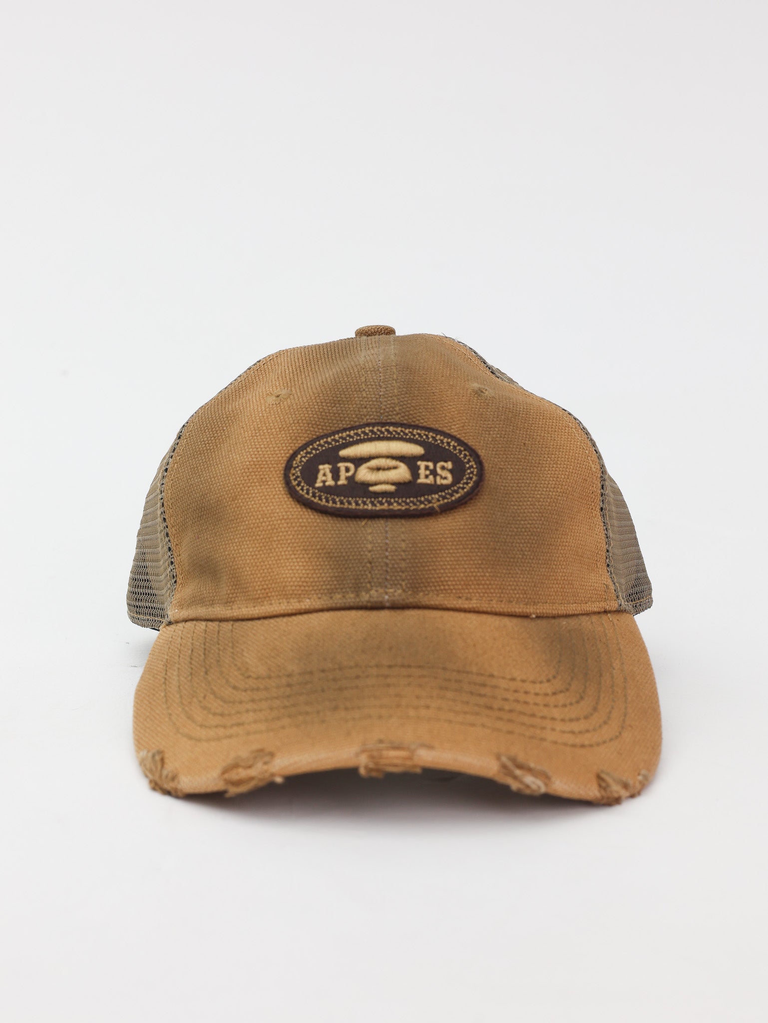 Aape Cap Fade Logo Dark Beige-AL Capone Premium