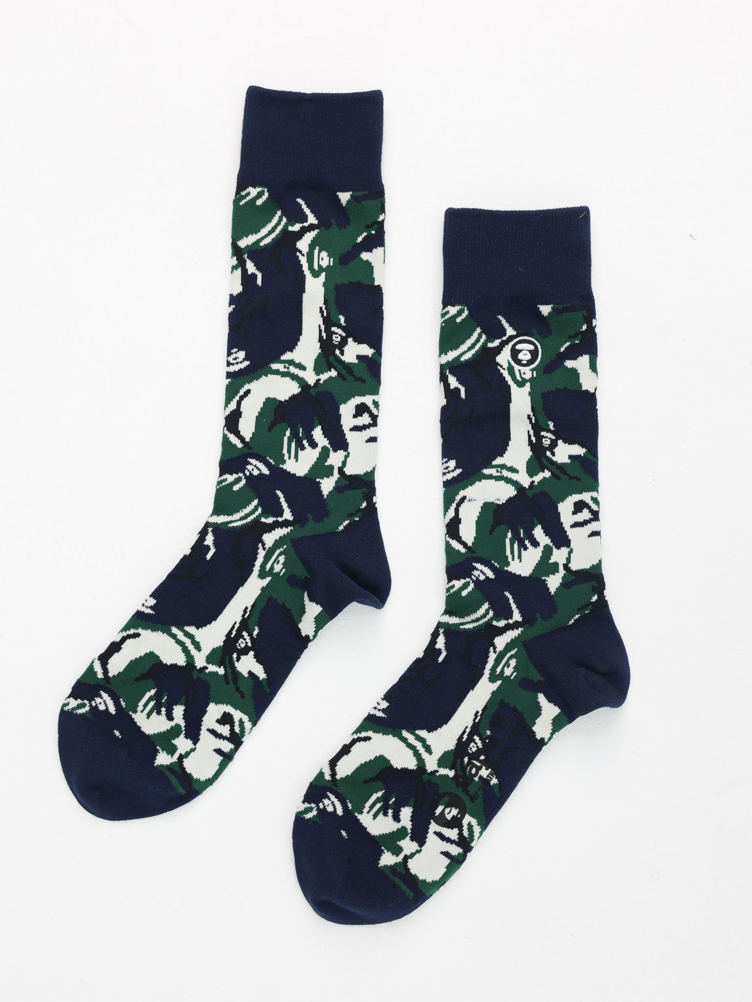 Aape Socks Navy-Green-AL Capone Premium