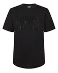 Billionaire Boys Club Rhinestone Straight Logo T-Shirt Black