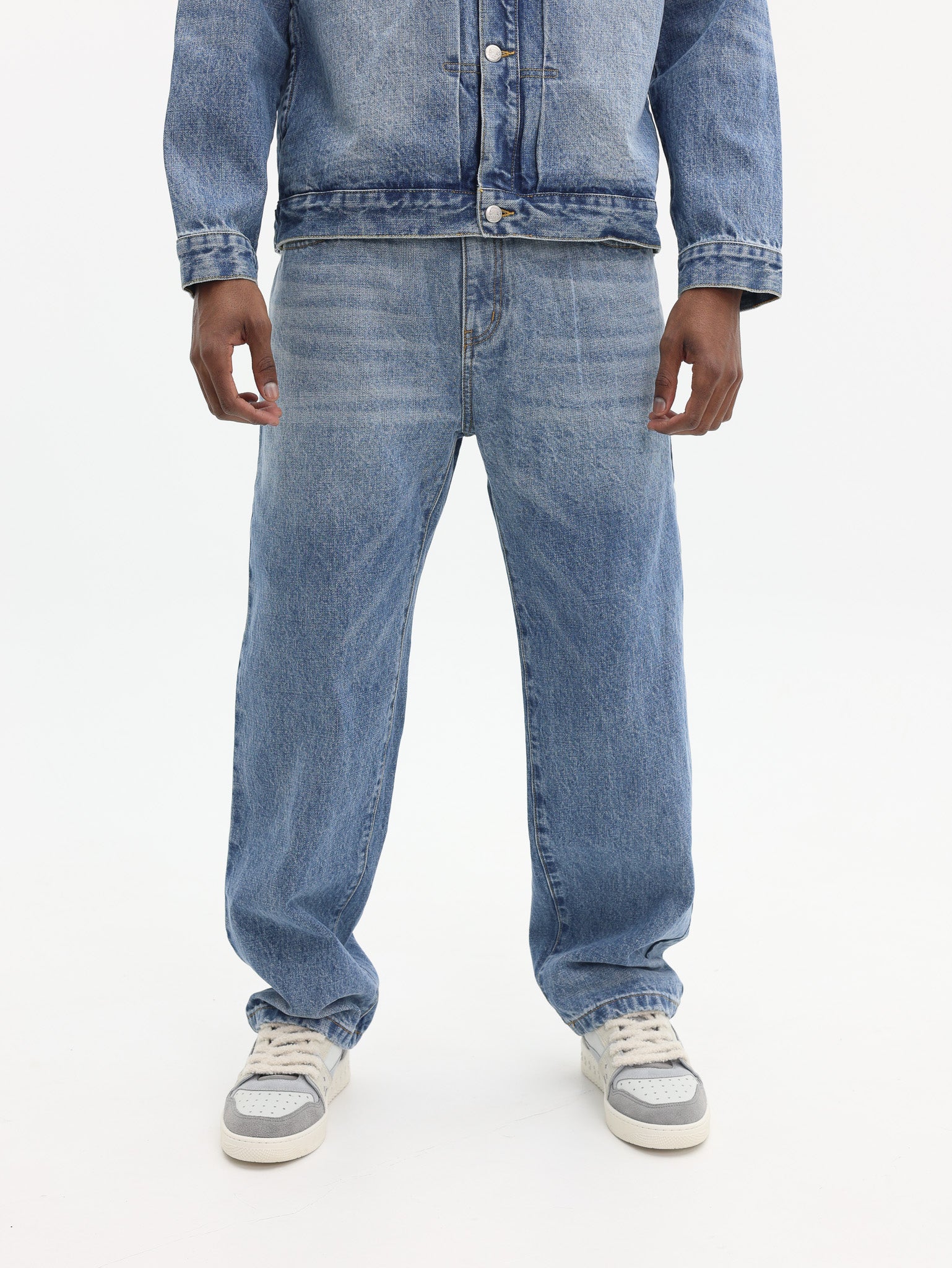 Billionaire Boys Club Astro Denim Pants Mid Wash Blue-AL Capone Premium
