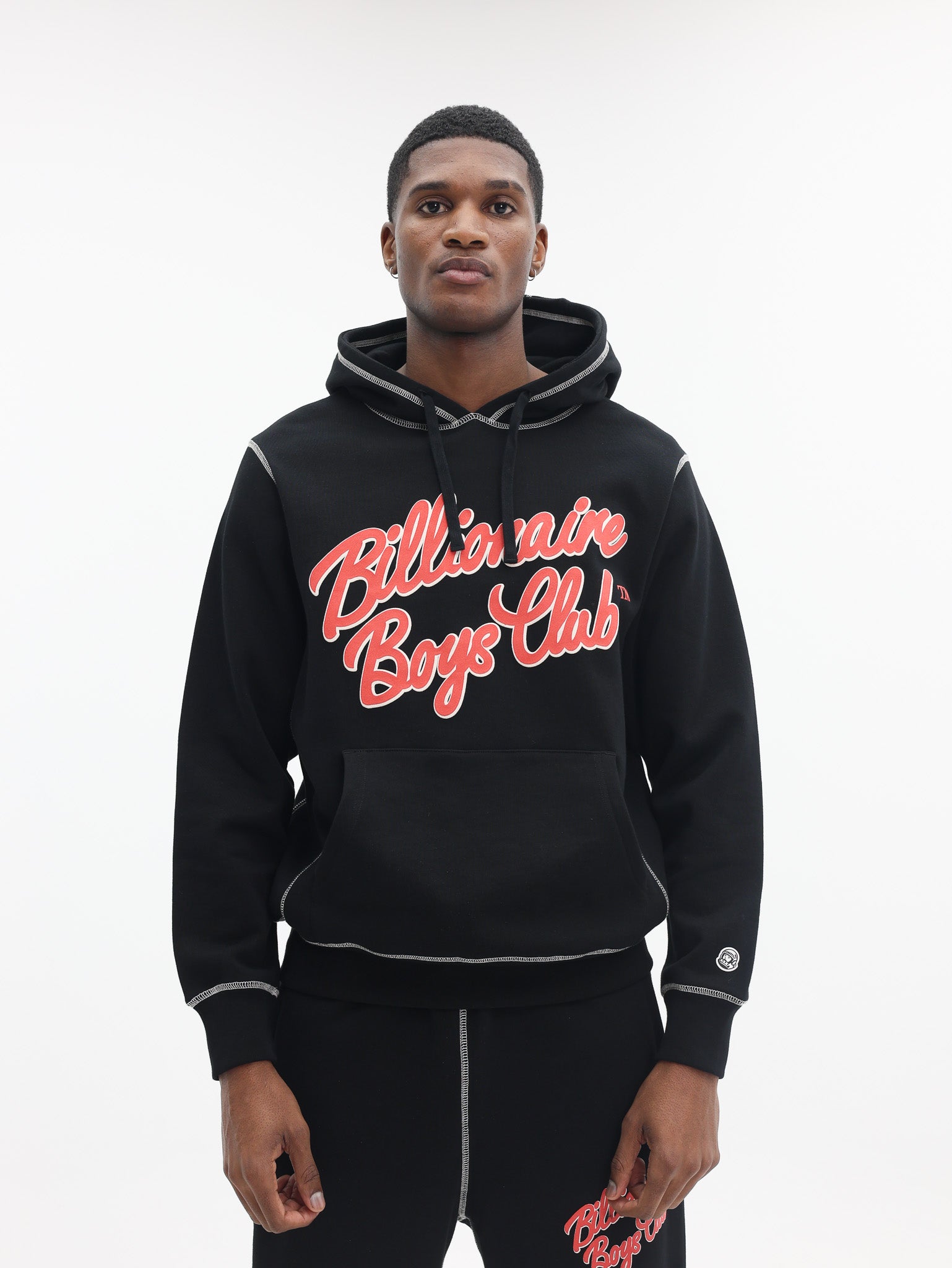 Billionaire Boys Club Script Logo Popover Hood Black-AL Capone Premium