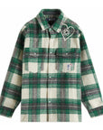Billionaire Boys Club Heart & Mind Check Overshirt Green Check