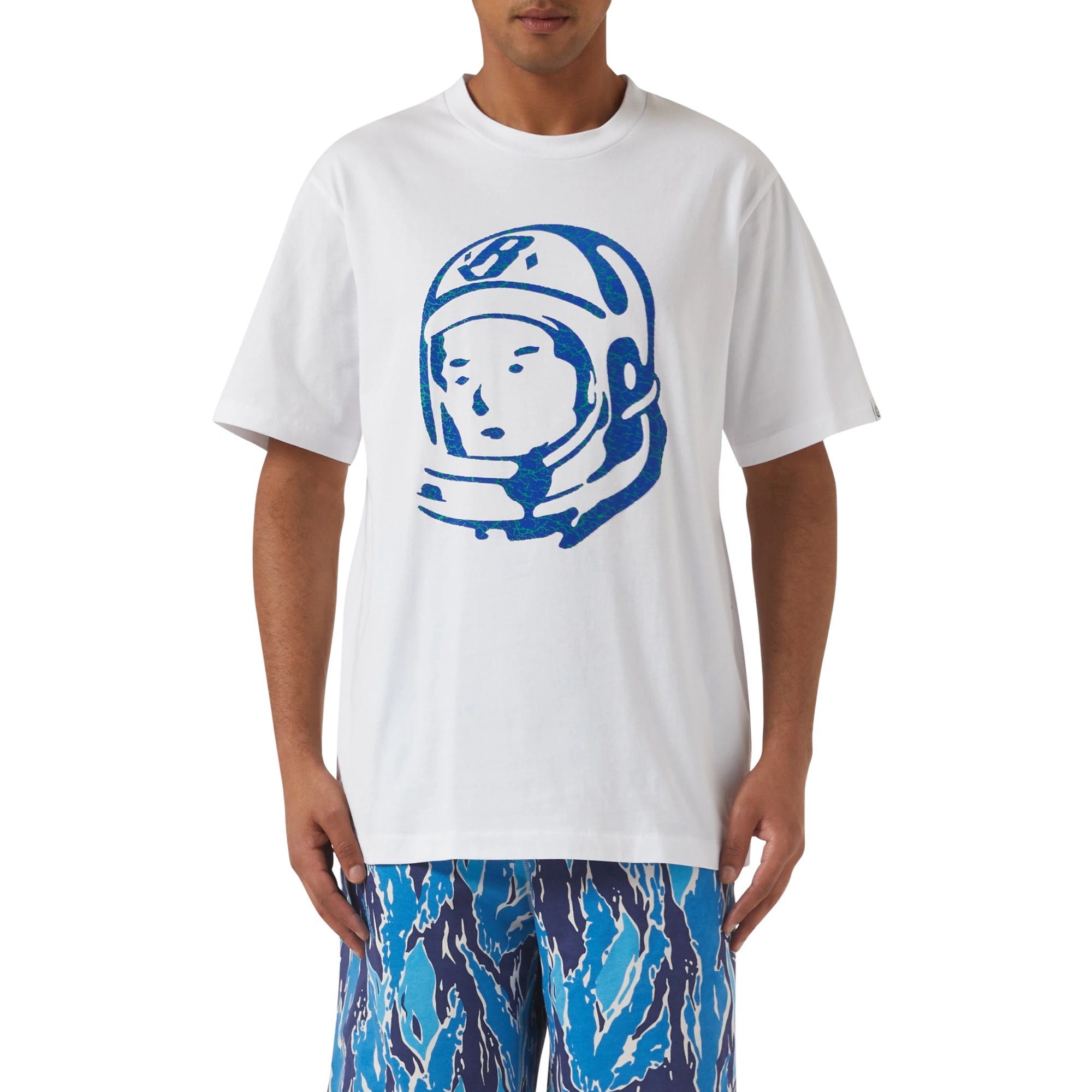 Billionaire Boys Club Cracked Flock Print Astro T-shirt White-AL Capone Premium