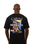 Capone T-Shirt Capone Map Embossed Black - 2