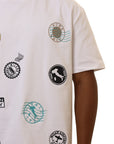 Capone T-Shirt Embossed Stamps White-AL Capone Premium