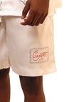 Capone Short Floral Embroidered Beige-AL Capone Premium