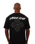 Capone T-Shirt Capone Club Flower Black-AL Capone Premium