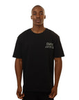 Capone T-Shirt Print Phrase Patch Black-AL Capone Premium