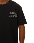 Capone T-Shirt Print Phrase Patch Black-AL Capone Premium