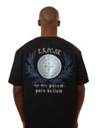 Capone T-Shirt Print Phrase Patch Black-AL Capone Premium