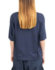 Y-3 T-Shirt Ladies Logo Navy-AL Capone Premium