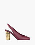 Givenchy Heel Gh6 Slingback 85mm Burgundy