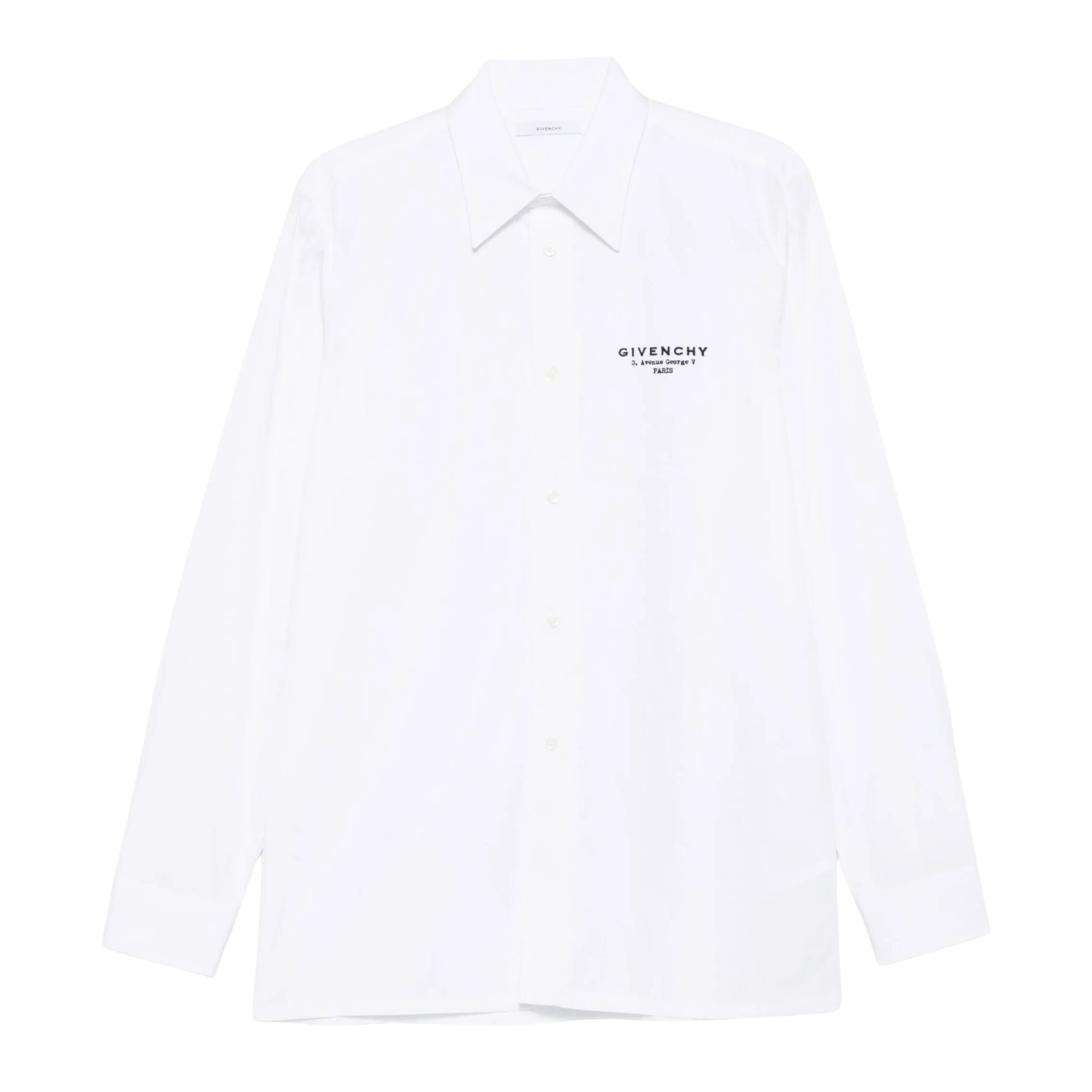 Givenchy Shirt Long Sleeve Logo White-AL Capone Premium