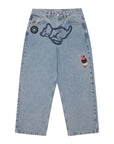 Icecream Running Puppy Triple Scoop Denim Pants Heavy Wash Blue