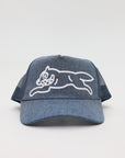 Icecream Indigo Denim Running Dog Trucker Cap